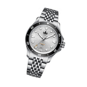 PHOIBOS Delphinus Automatic Dive Watch with Silver White Sunray Dial #PY055ED