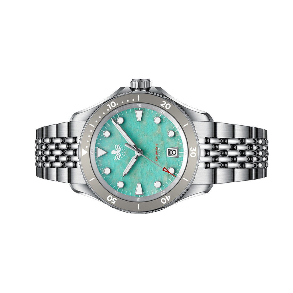 Philippe Herreweghe 30CD 未開封新品 PHOIBOS Delphinus Automatic Dive Watch with Natural Amazonite