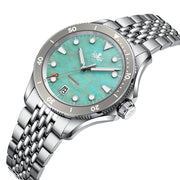 PHOIBOS Delphinus Automatic Dive Watch with Natural Amazonite Stone Dial #PY055JD