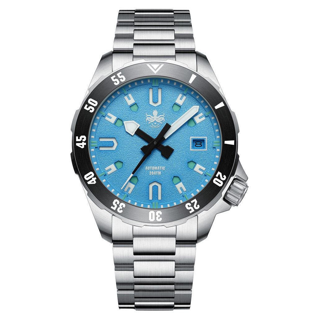 PHOIBOS APOLLO 200M Automatic Diver With Matte Blue Dial #PY056B