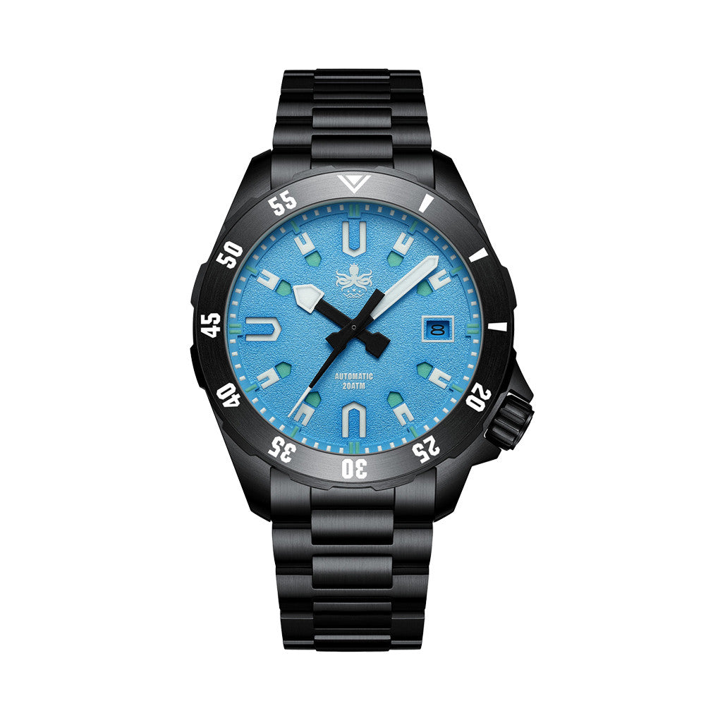 PHOIBOS APOLLO DLC 200M Automatic Diver With Matte Blue Dial