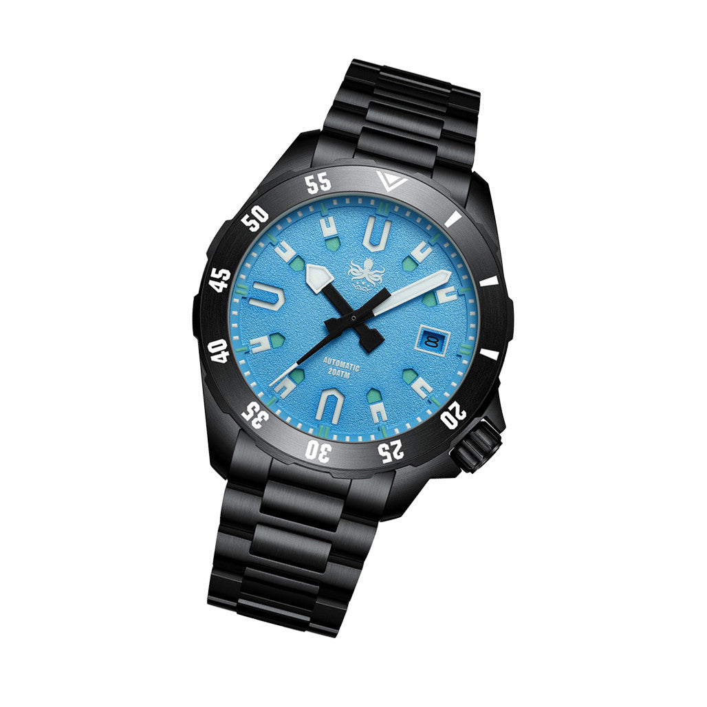 PHOIBOS APOLLO DLC 200M Automatic Diver With Matte Blue Dial