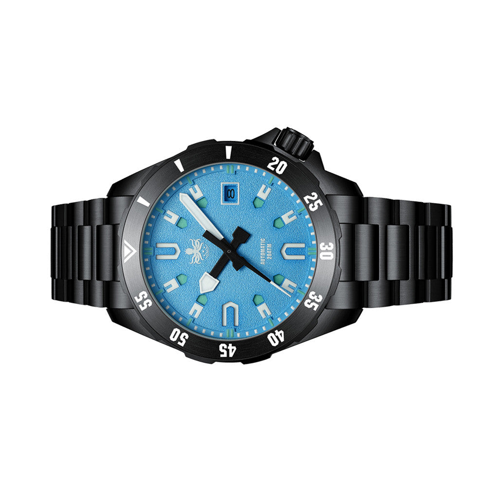 PHOIBOS APOLLO DLC 200M Automatic Diver With Matte Blue Dial