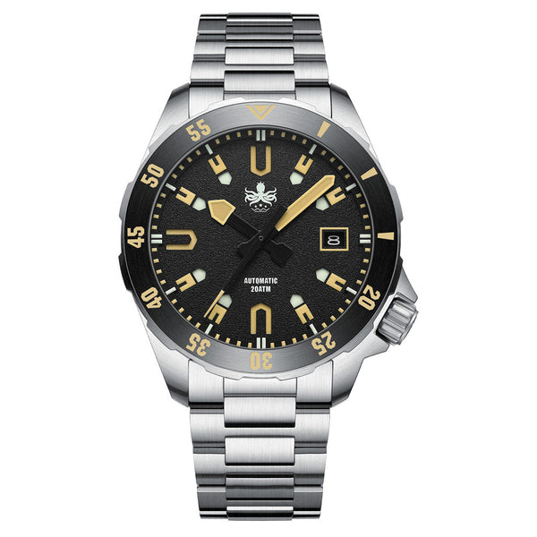 PHOIBOS APOLLO 200M Automatic Diver With Matte Black Dial #PY056C