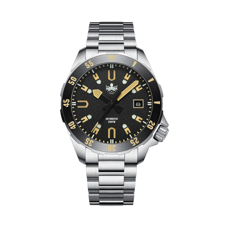 PHOIBOS APOLLO 200M Automatic Diver With Matte Black Dial #PY056C