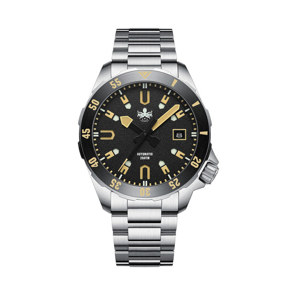 PHOIBOS APOLLO 200M Automatic Diver With Matte Black Dial #PY056C