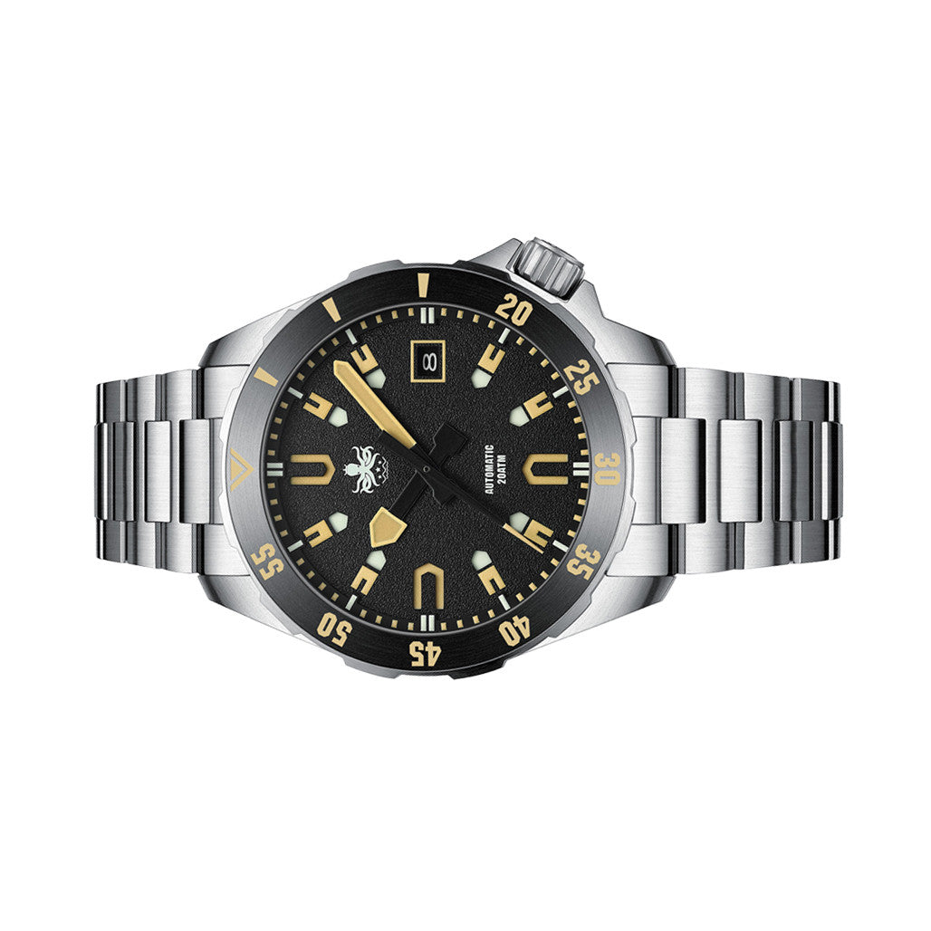 PHOIBOS APOLLO 200M Automatic Diver With Matte Black Dial #PY056C