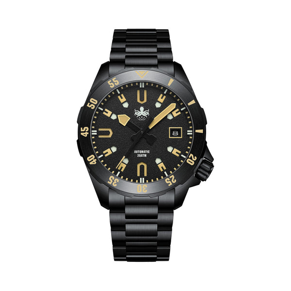 PHOIBOS APOLLO DLC 200M Automatic Diver With Matte Black Dial #PY056CX