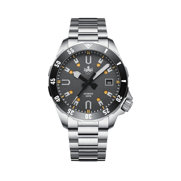 PHOIBOS APOLLO 200M Automatic Diver With Matte Grey Dial #PY056D