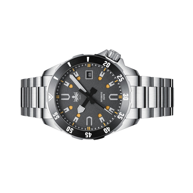 PHOIBOS APOLLO 200M Automatic Diver With Matte Grey Dial #PY056D