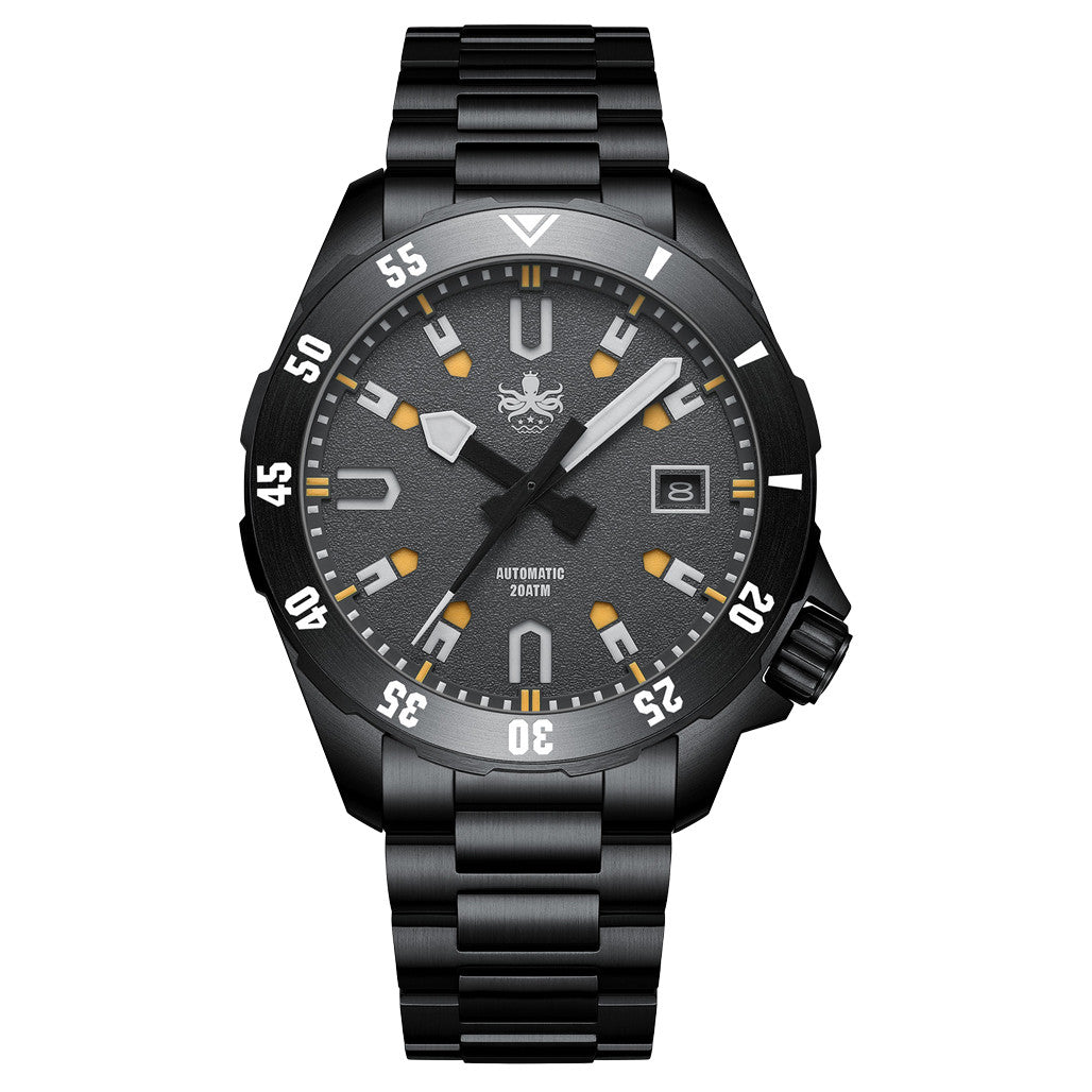 PHOIBOS APOLLO DLC 200M Automatic Diver With Matte Grey Dial