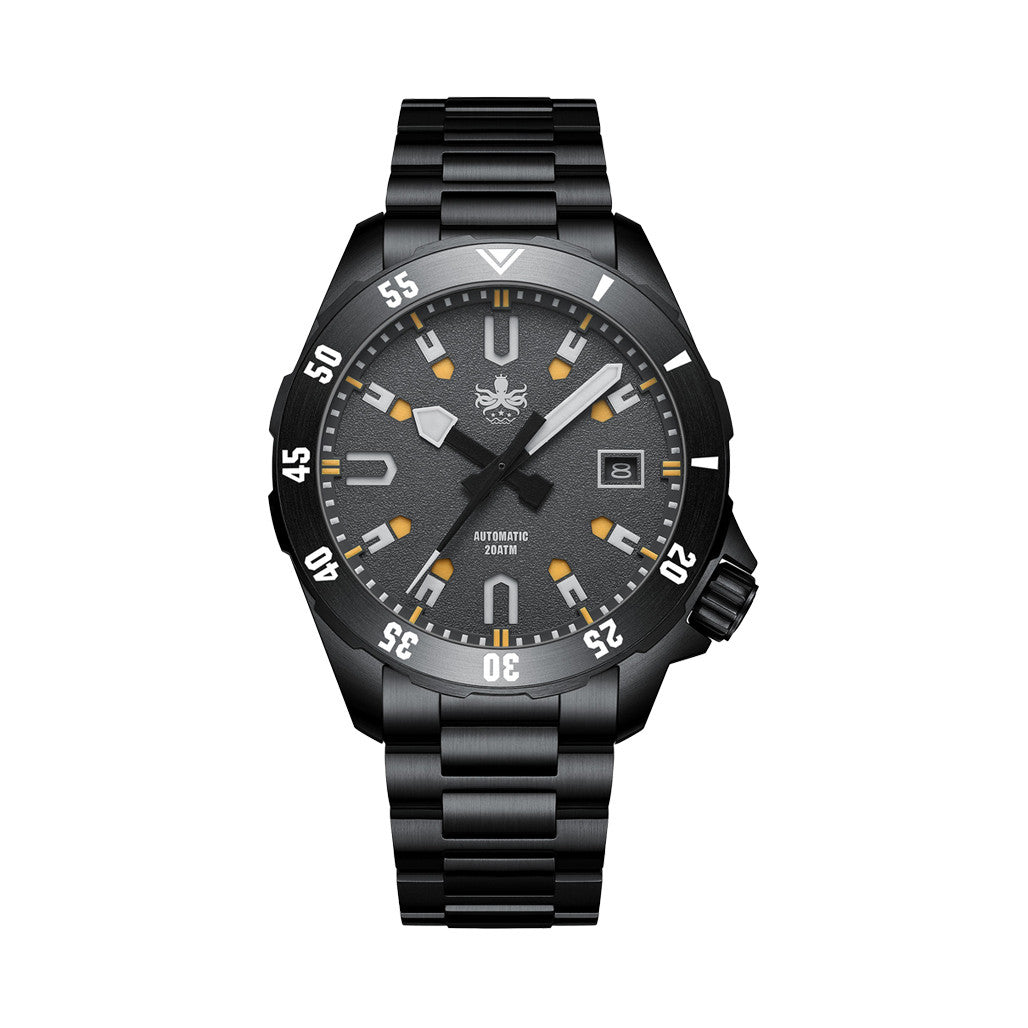 PHOIBOS APOLLO DLC 200M Automatic Diver With Matte Grey Dial