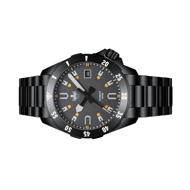 PHOIBOS APOLLO DLC 200M Automatic Diver With Matte Grey Dial #PY056CX