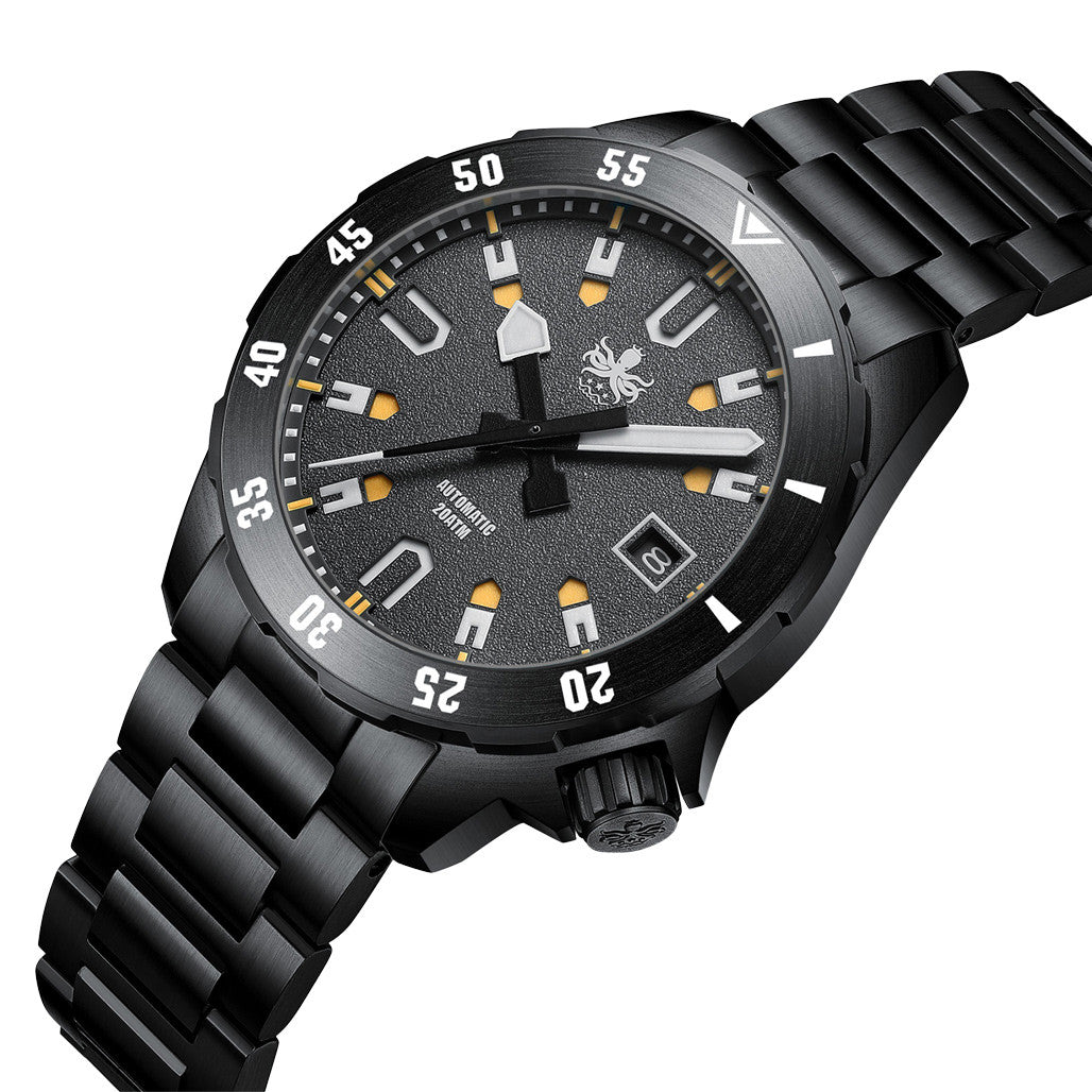 PHOIBOS APOLLO DLC 200M Automatic Diver With Matte Grey Dial