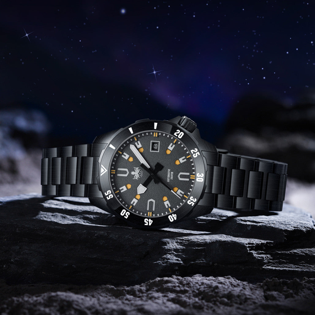 PHOIBOS APOLLO DLC 200M Automatic Diver With Matte Grey Dial