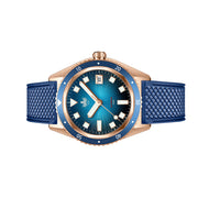 PHOIBOS Argo Bronze Automatic Dive Watch with Spiral Sunray Blue Dial #PY057B