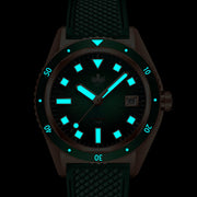 PHOIBOS Argo Bronze Automatic Dive Watch with Spiral Sunray Purple Dial #PY057H