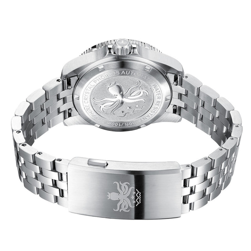 Phoibos Voyager GMT Automatic Watch with Green Aventurine Dial #PY058A