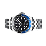 Phoibos Voyager GMT Automatic Watch with Dark Blue Aventurine Dial #PY058B
