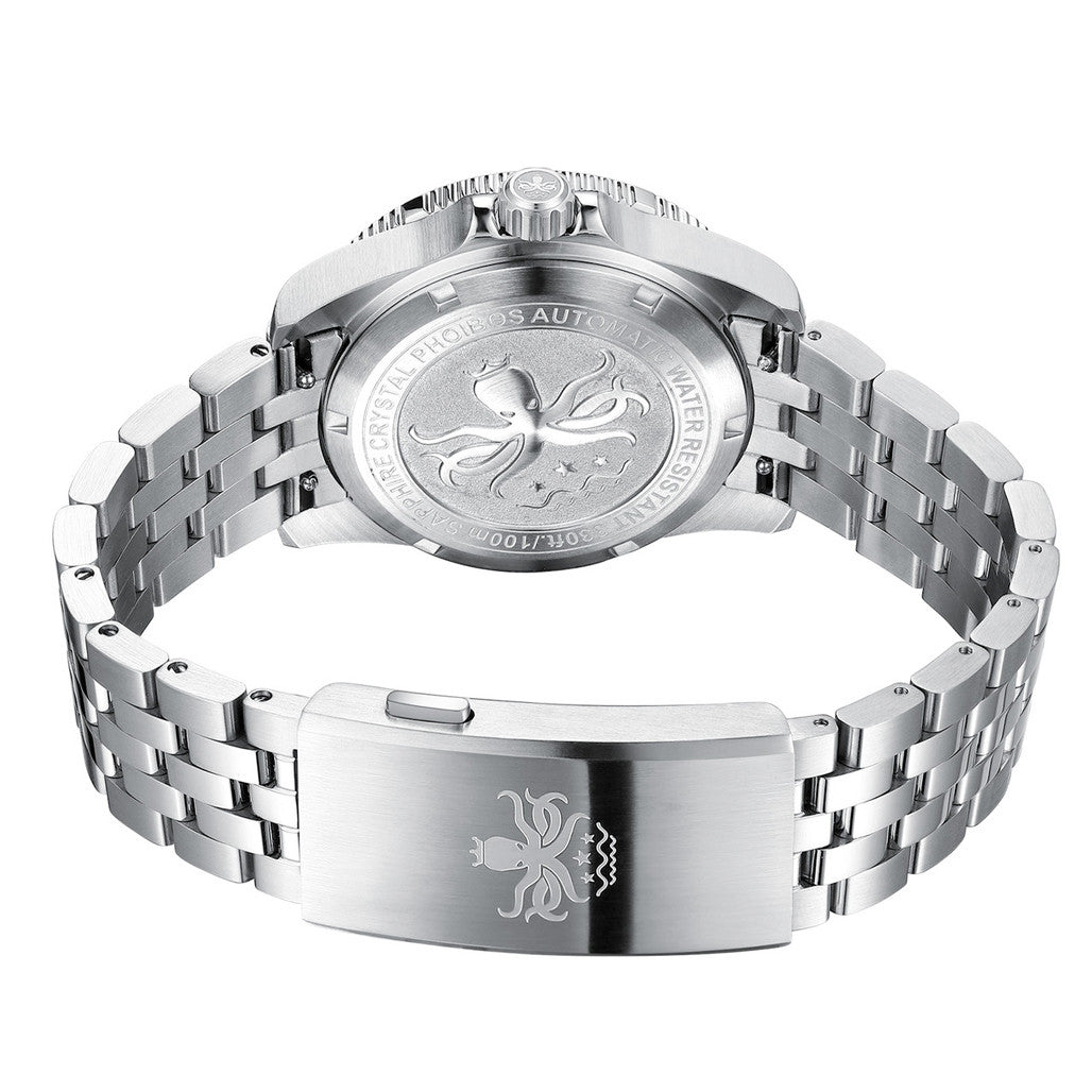 Phoibos Voyager GMT Automatic Watch with White MOP Dial #PY058E