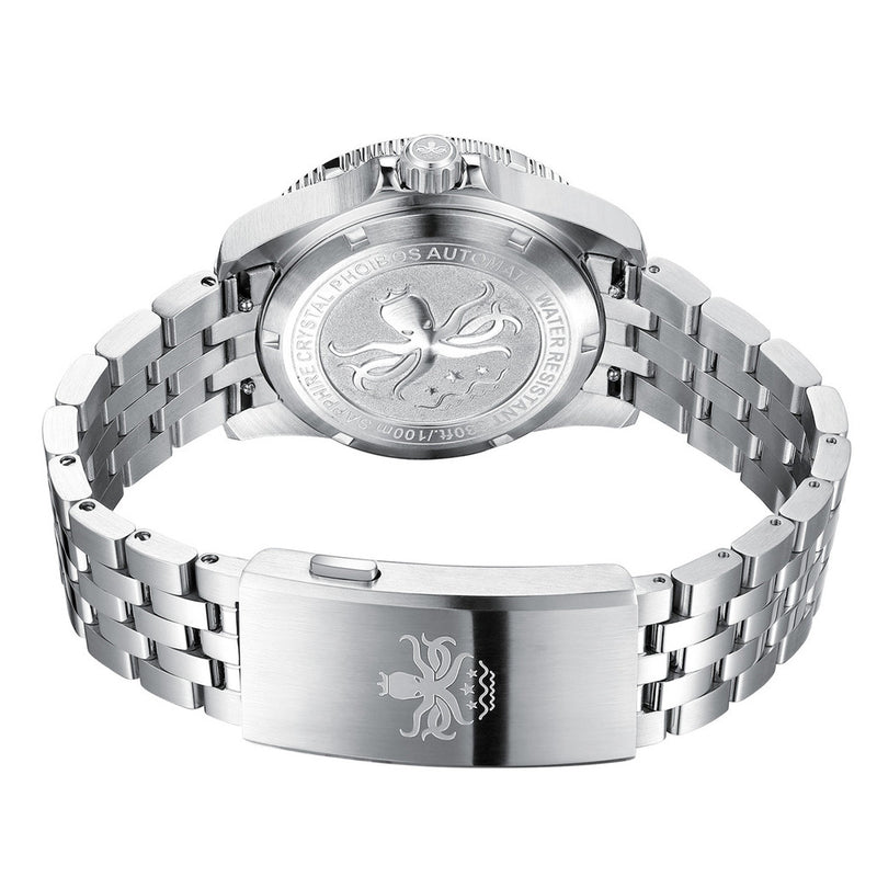 Phoibos Voyager GMT Automatic Watch with White MOP Dial #PY058E