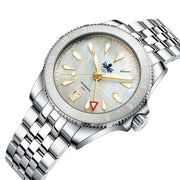 Phoibos Voyager GMT Automatic Watch with White MOP Dial #PY058E