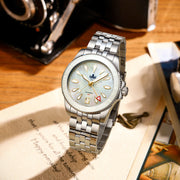 Phoibos Voyager GMT Automatic Watch with White MOP Dial #PY058E