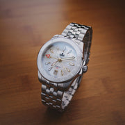 Phoibos Voyager GMT Automatic Watch with White MOP Dial #PY058E