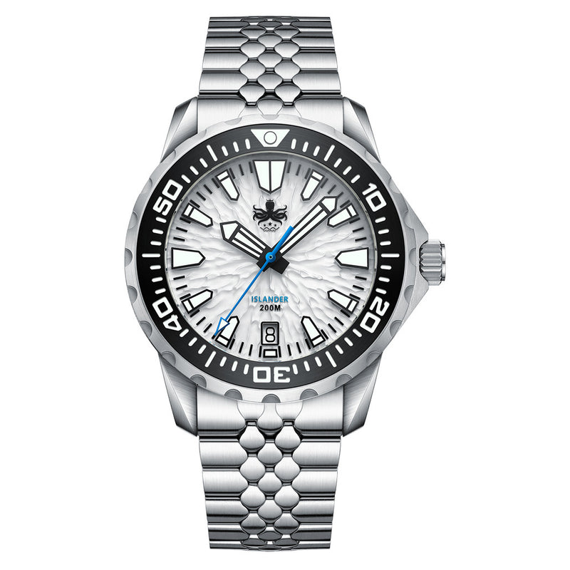 Phoibos x Islander Kraken Limited Edition Watch with Snow Ridge Dial #PY059-LIW11