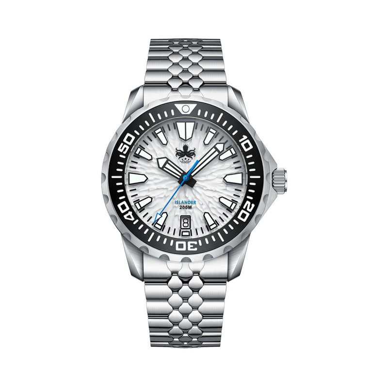 Phoibos x Islander Kraken Limited Edition Watch with Snow Ridge Dial #PY059-LIW11