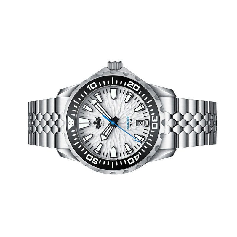 Phoibos x Islander Kraken Limited Edition Watch with Snow Ridge Dial #PY059-LIW11