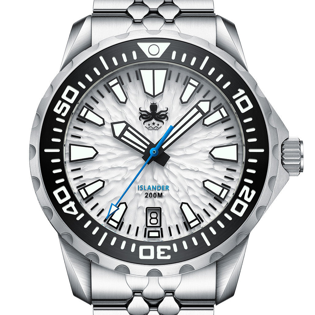 Phoibos x Islander Kraken Limited Edition Watch with Snow Ridge