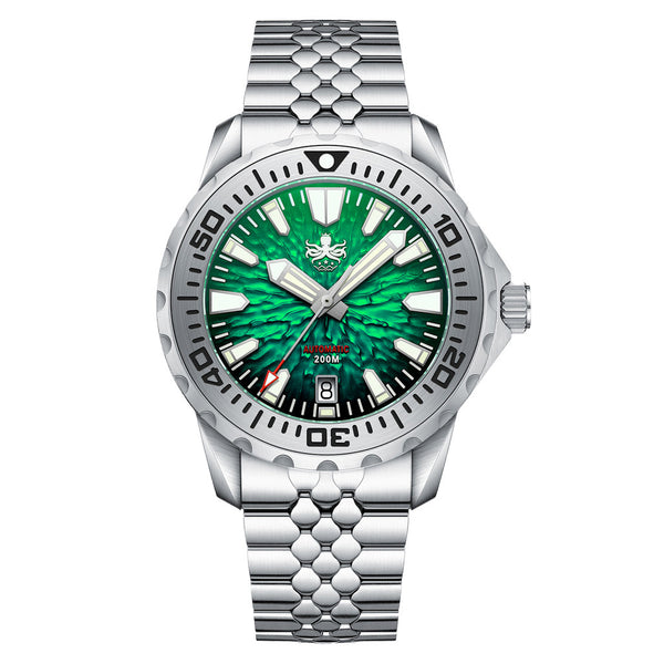 PHOIBOS KRAKEN Automatic Dive Watch with Tropic Green Dial #PY059A