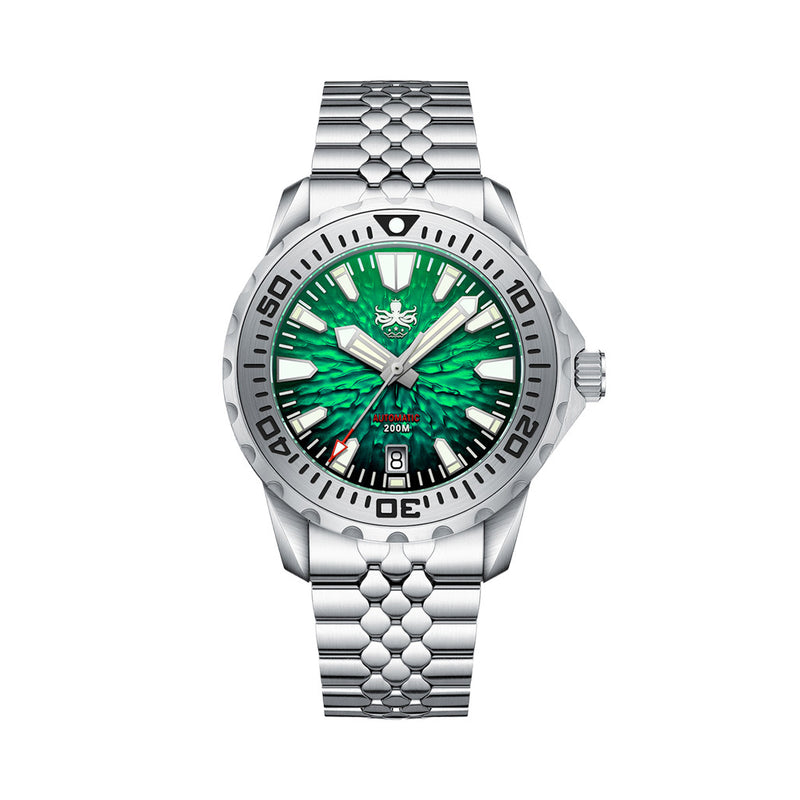 PHOIBOS KRAKEN Automatic Dive Watch with Tropic Green Dial #PY059A