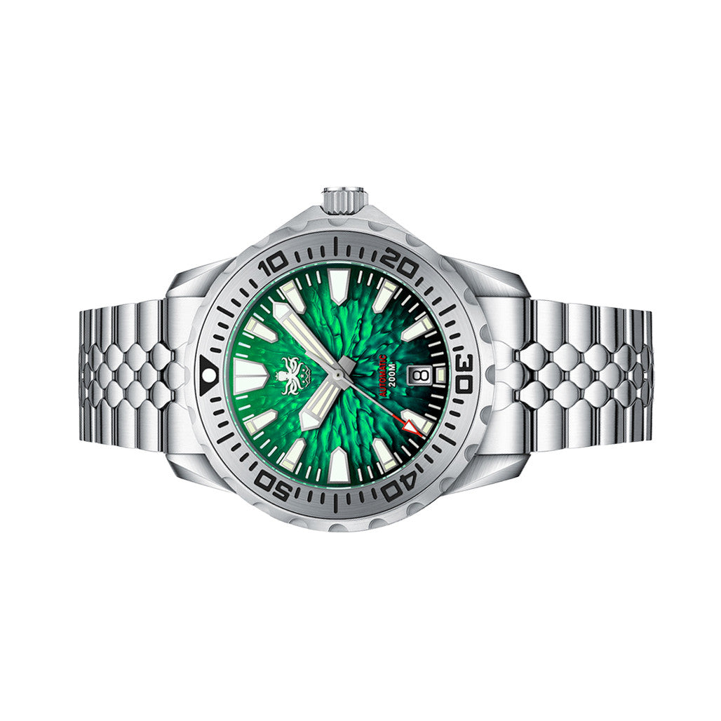 PHOIBOS KRAKEN Automatic Dive Watch with Tropic Green Dial #PY059A