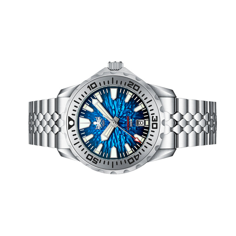 PHOIBOS KRAKEN 200M Automatic Dive Watch with Reef Blue Dial #PY059B
