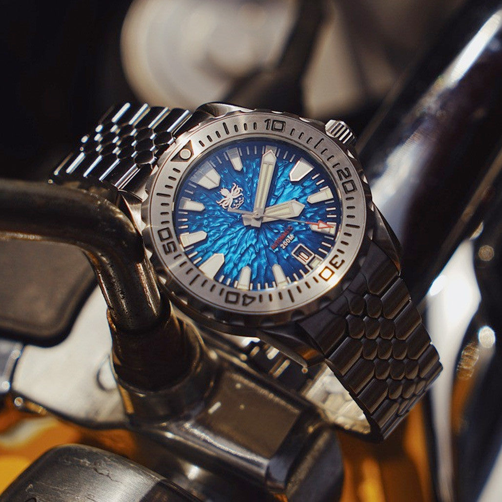 PHOIBOS KRAKEN 200M Automatic Dive Watch with Reef Blue Dial