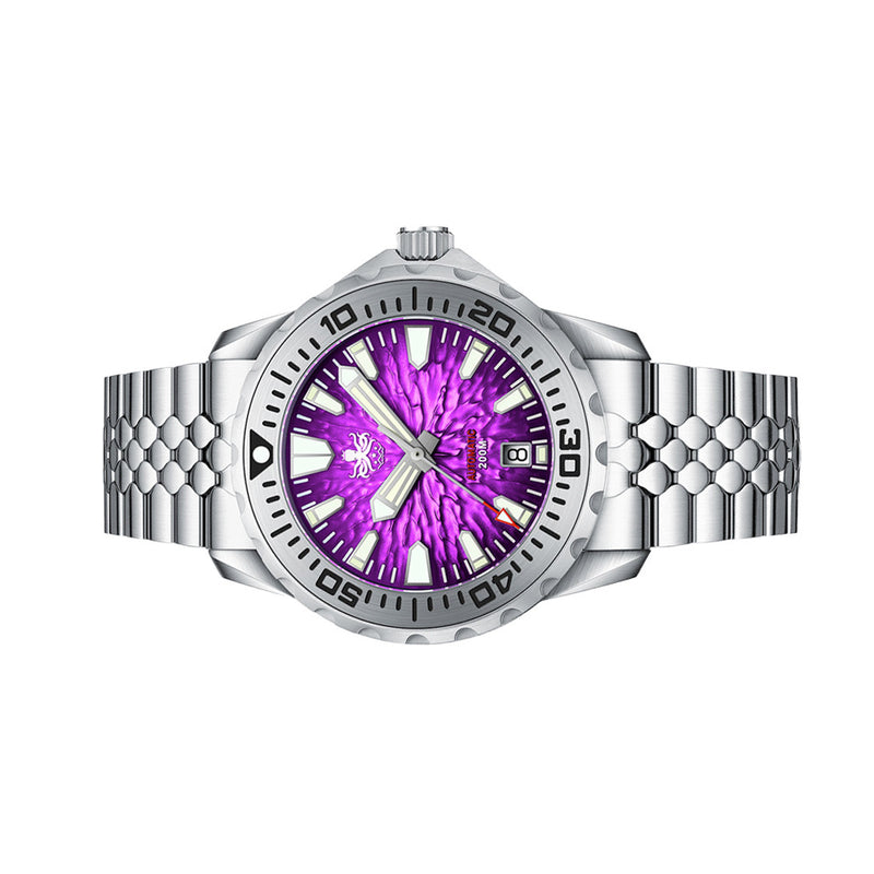 PHOIBOS KRAKEN Automatic Dive Watch with Midnight Purple Dial #PY059H