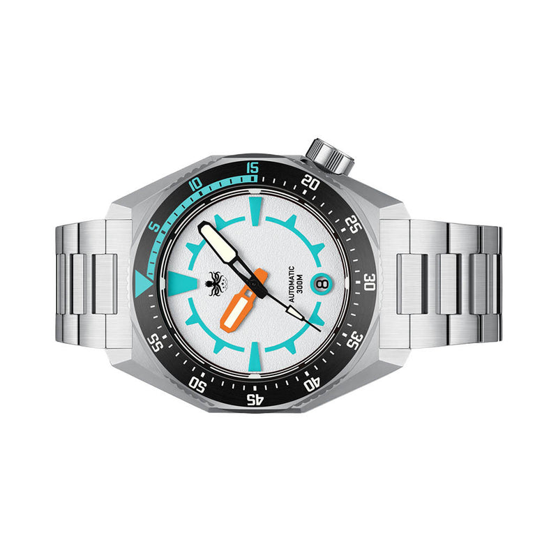 Phoibos Depth Hunter 300M Automatic Diver with White Dial #PY060E