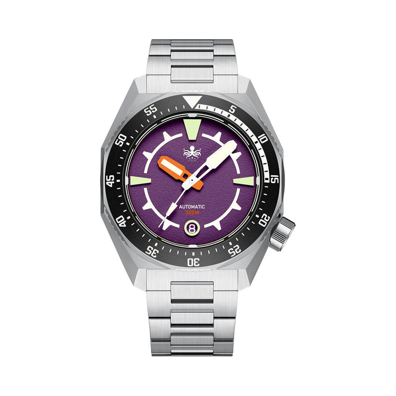 Phoibos Depth Hunter 300M Automatic Diver with Purple Dial #PY060H