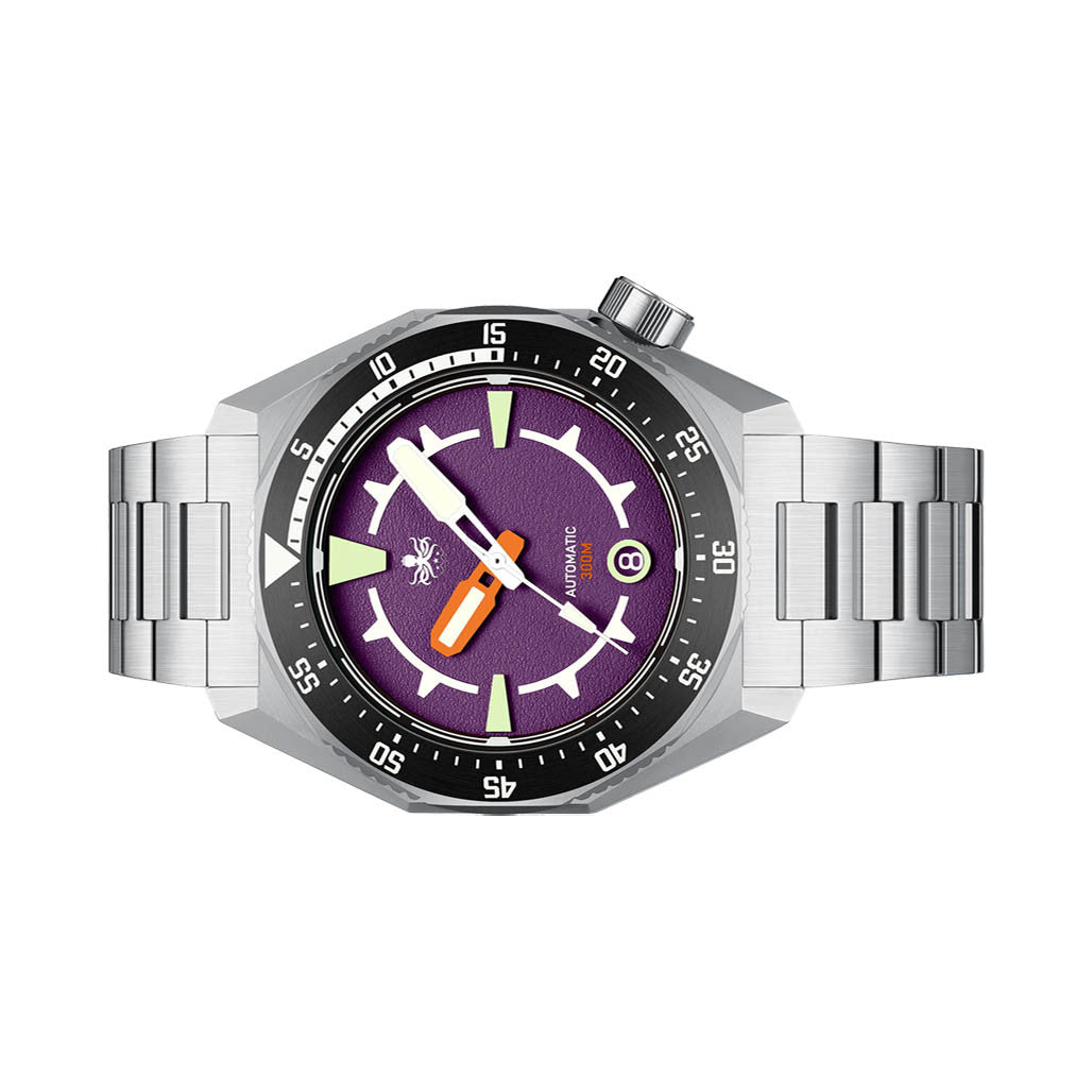 Phoibos Depth Hunter 300M Automatic Diver with Purple Dial #PY060H