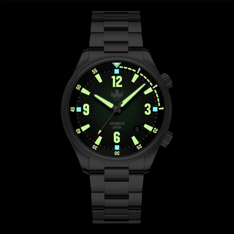 Phoibos Storm Corsair Automatic Diver with Green Dial #PY063A