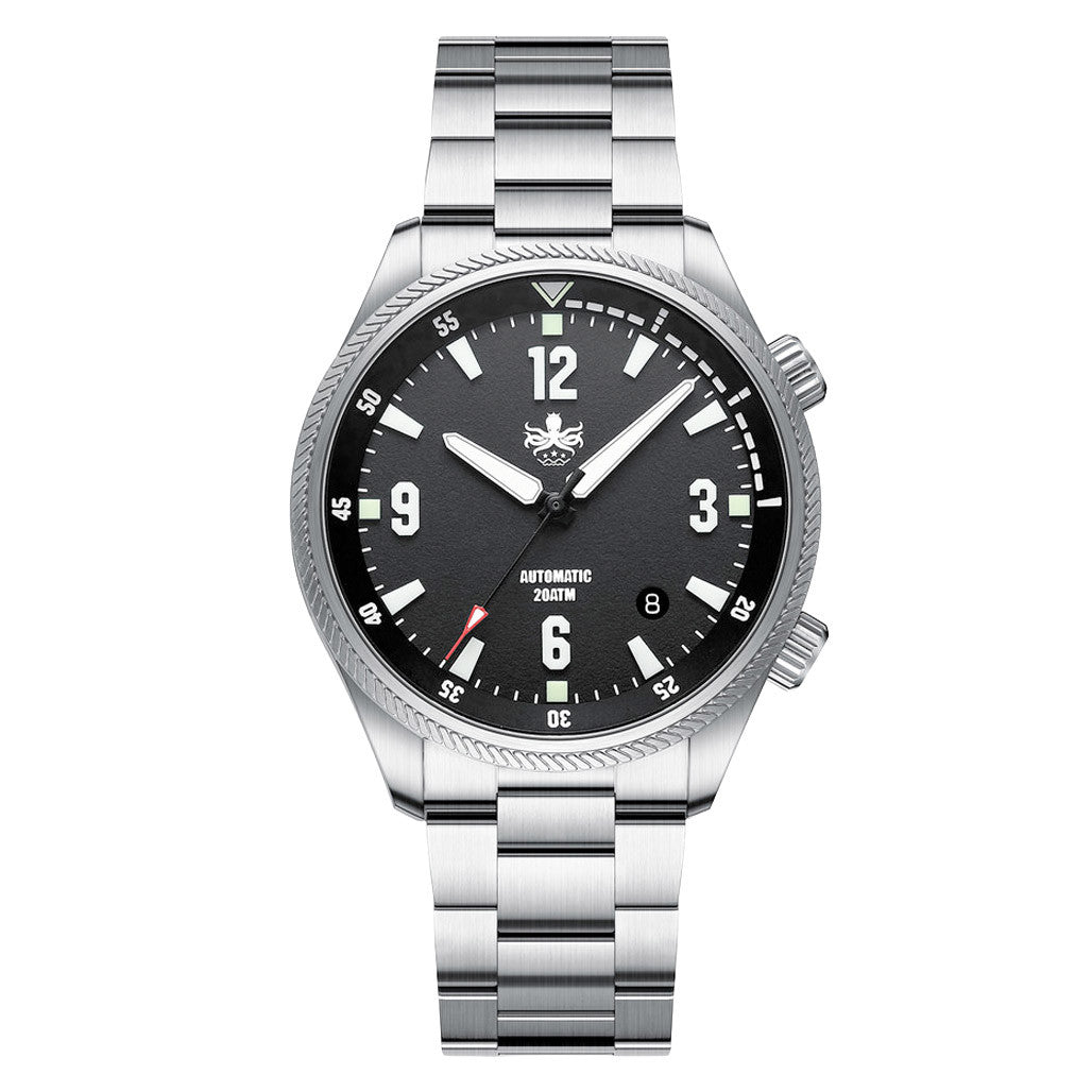 crono EXPECT3.5 9本 Phoibos Storm Corsair Automatic Diver with Black Dial #PY063C