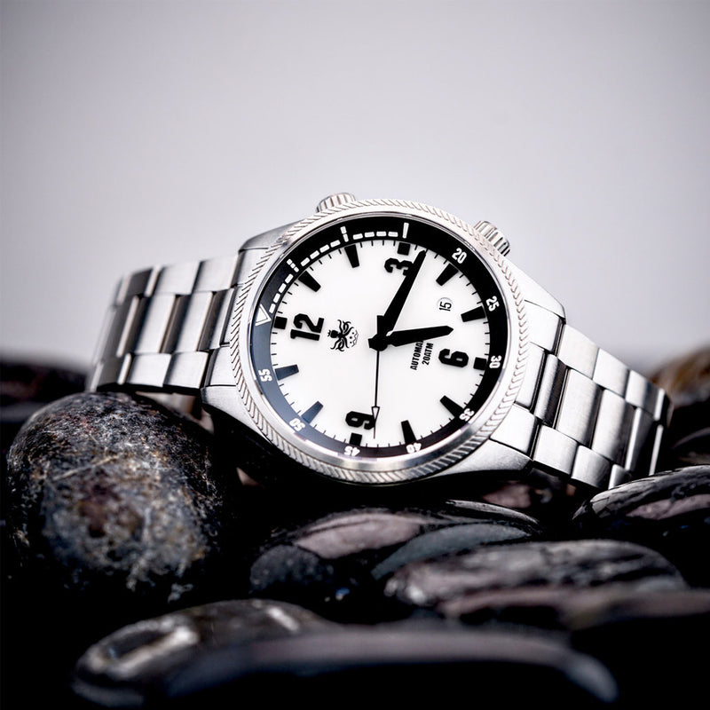 Phoibos Storm Corsair Automatic Diver with White Dial #PY063E