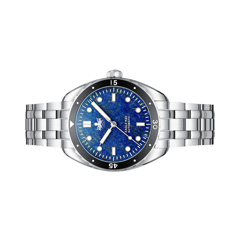 Phoibos Eagle Ray Automatic Diver with Lapis Lazuli Dial #PY065BN