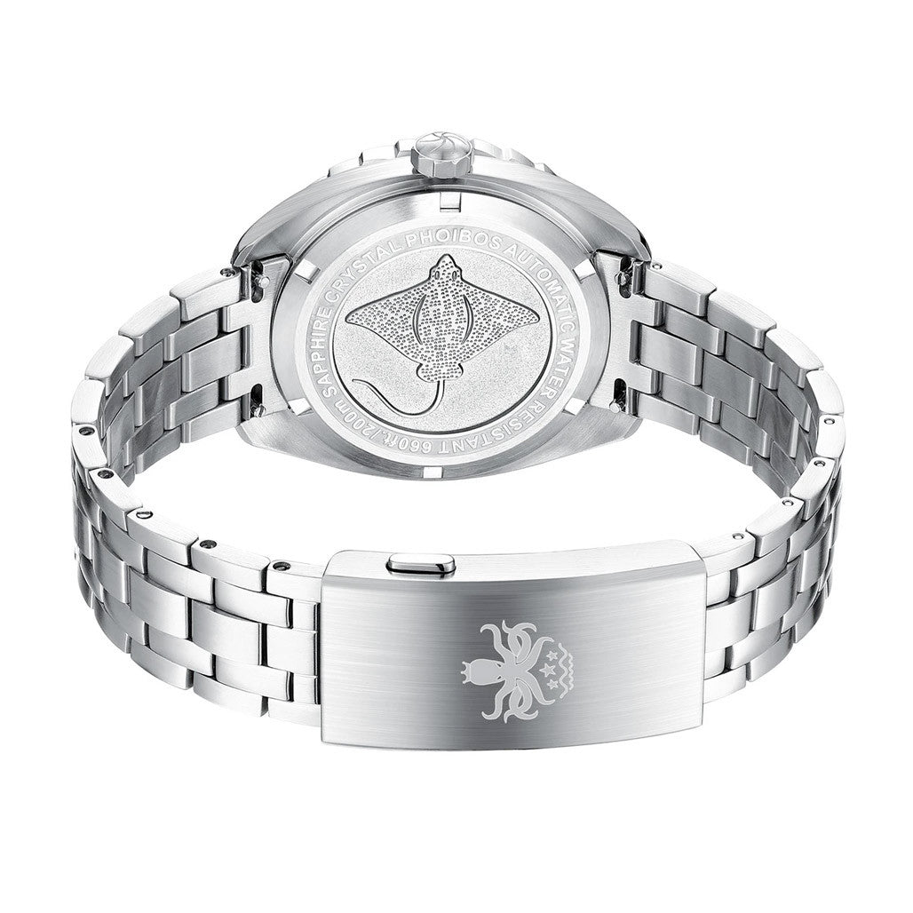 Phoibos Eagle Ray Automatic Diver with Black Aventurine Dial