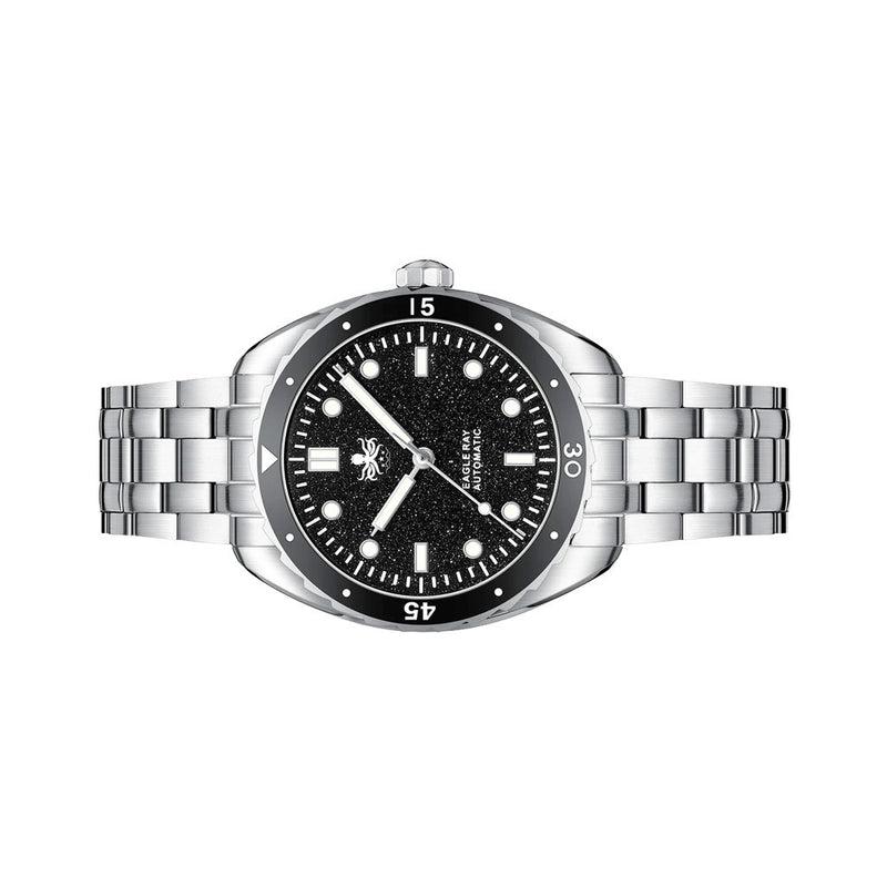 Phoibos Eagle Ray Automatic Diver with Black Aventurine Dial #PY065CN