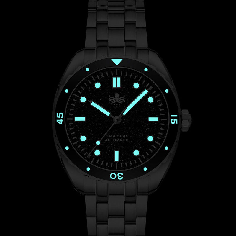 Phoibos Eagle Ray Automatic Dive with Charoite Dial #PY065HN