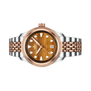 PHOIBOS x ISLANDER Delphinus Tiger's Eye Stone Dial Watch #PY066-LIW22