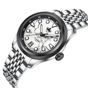 PHOIBOS x ISLANDER Delphinus White Turquoise Dial Watch #PY066-LIW11